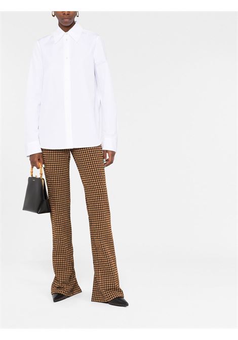 White long-sleeved shirt - women JIL SANDER | J04DL0003J45001100